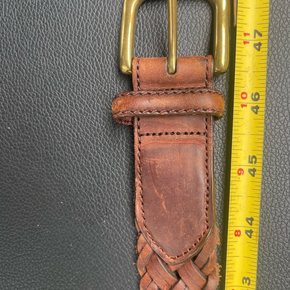 Belt Genuine Leather with Brass buckle - Picture 5 of 8